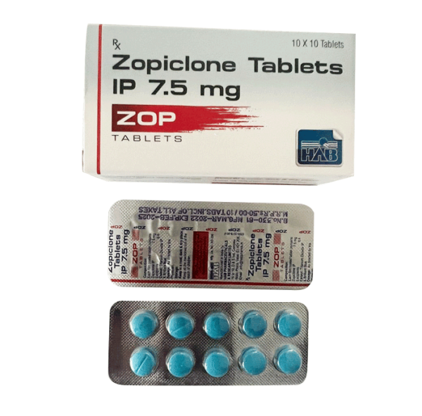 Zopiclone 7.5 mg Tablets (Blue)